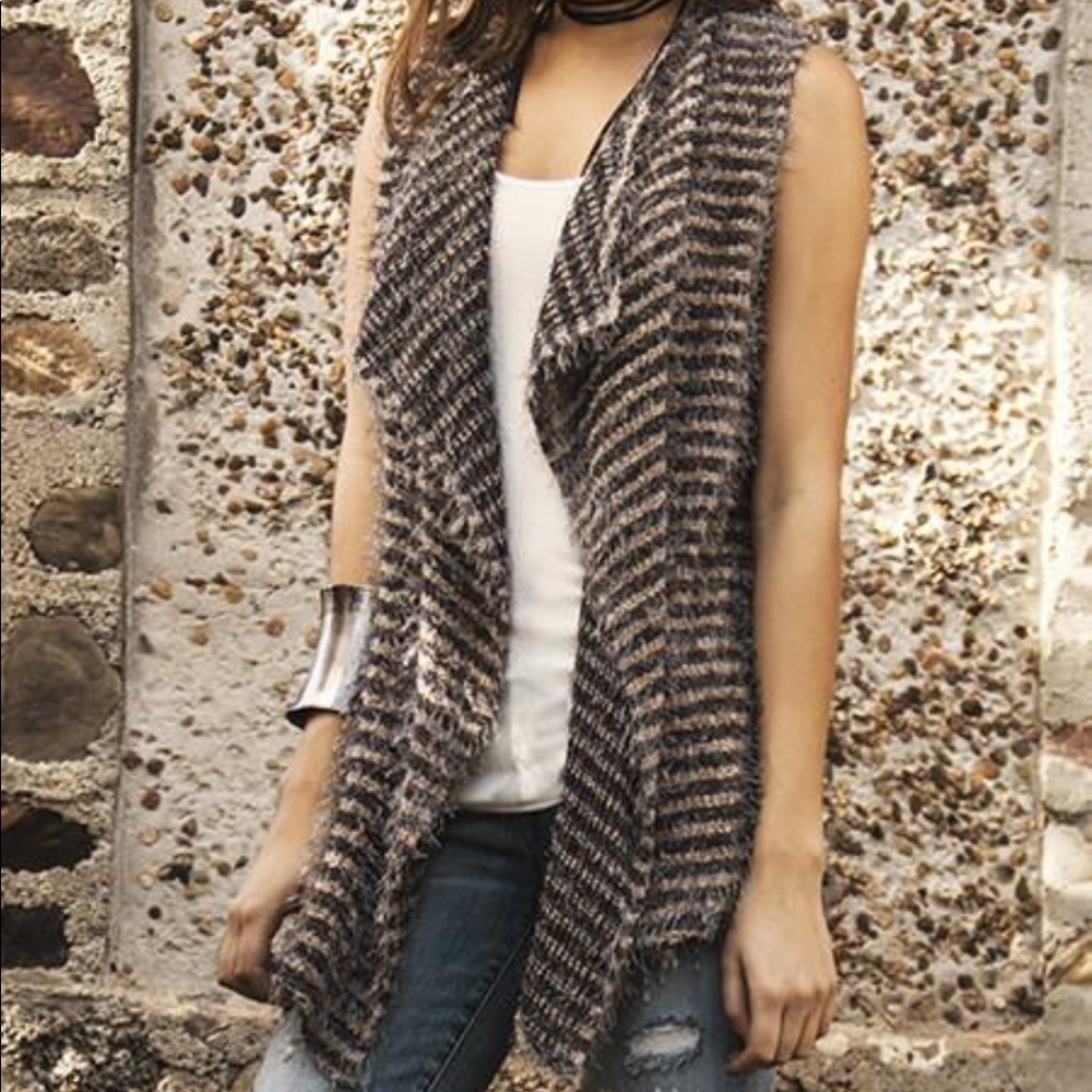 Asters Cupcakes Fuzzy Swing Vest size XS